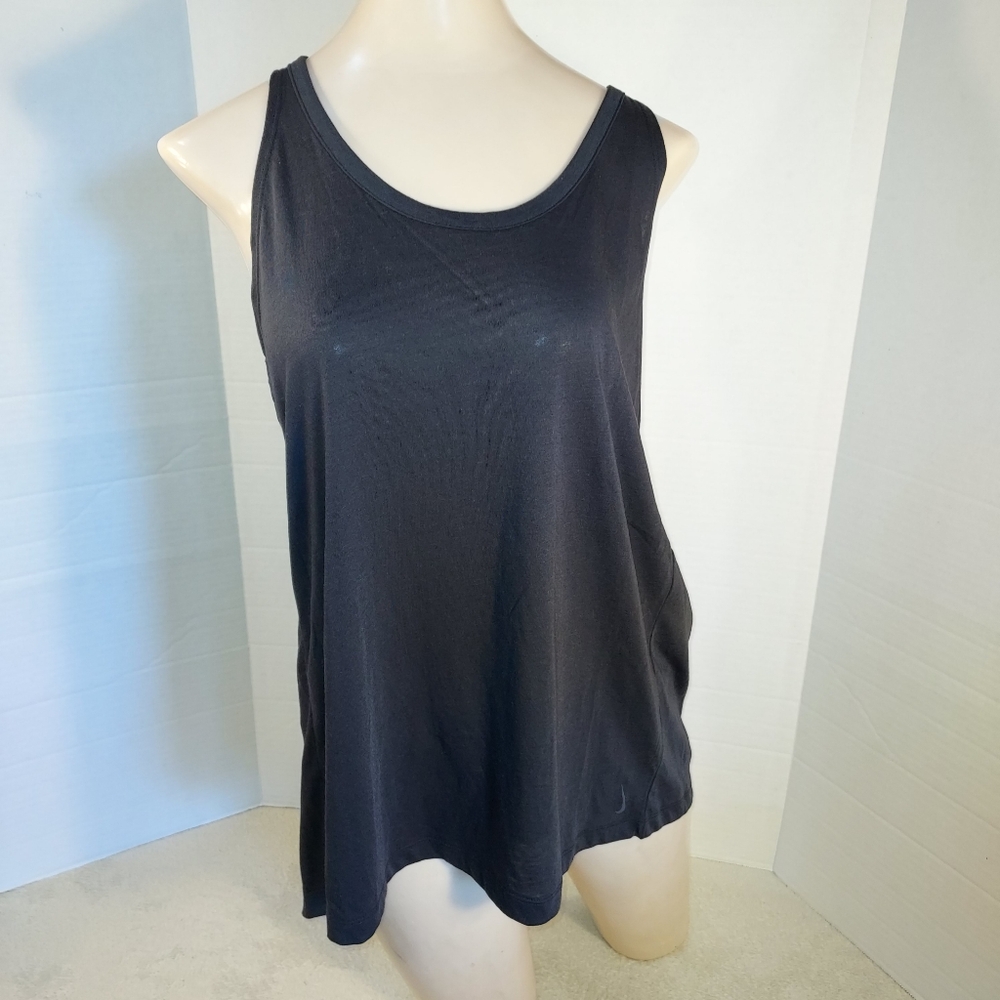 NWT Nike Womens Black Yoga Dri fit Crossback Tank Top size S